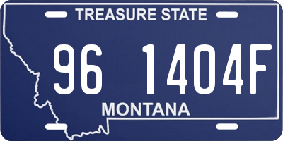 MT license plate 961404F