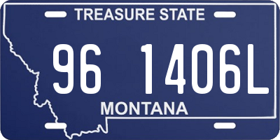 MT license plate 961406L