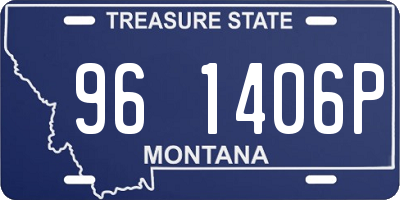 MT license plate 961406P