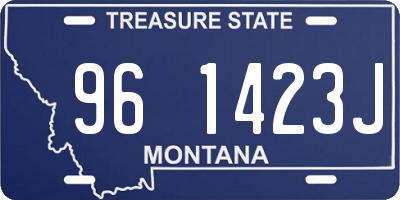 MT license plate 961423J
