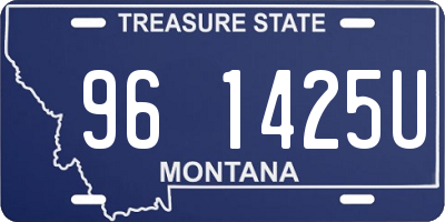 MT license plate 961425U