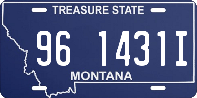 MT license plate 961431I