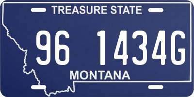 MT license plate 961434G
