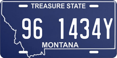 MT license plate 961434Y