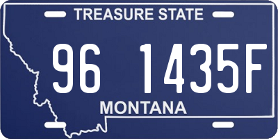 MT license plate 961435F