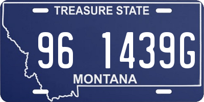 MT license plate 961439G
