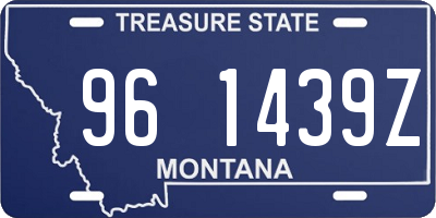 MT license plate 961439Z
