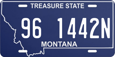 MT license plate 961442N