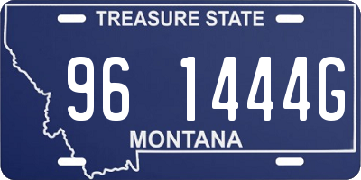 MT license plate 961444G