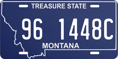 MT license plate 961448C