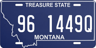 MT license plate 961449Q