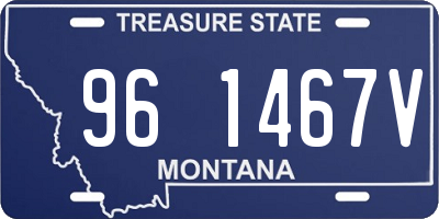MT license plate 961467V