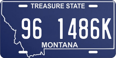 MT license plate 961486K