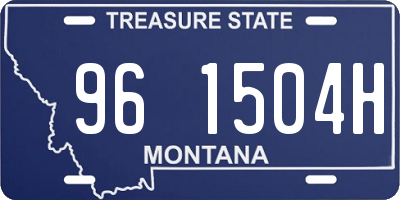 MT license plate 961504H