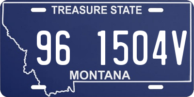 MT license plate 961504V