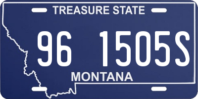 MT license plate 961505S