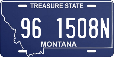 MT license plate 961508N