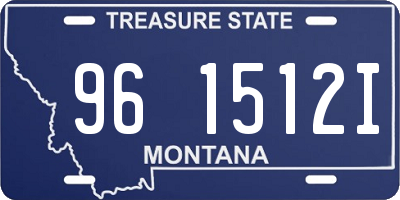 MT license plate 961512I