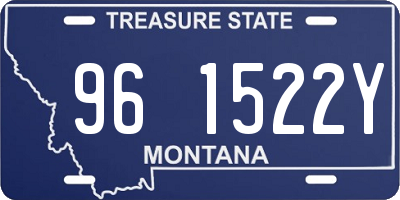 MT license plate 961522Y