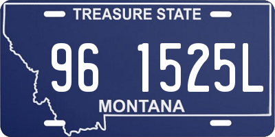 MT license plate 961525L