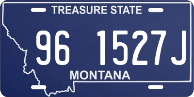 MT license plate 961527J