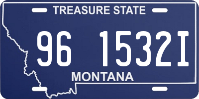 MT license plate 961532I
