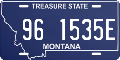 MT license plate 961535E