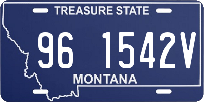 MT license plate 961542V