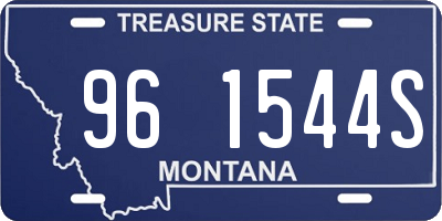 MT license plate 961544S