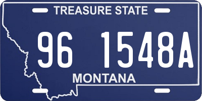 MT license plate 961548A