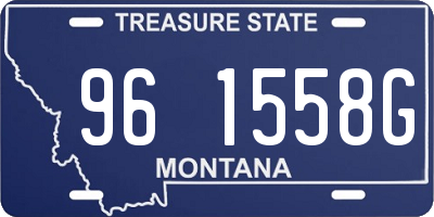 MT license plate 961558G
