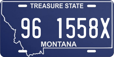 MT license plate 961558X