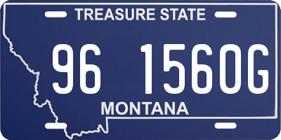 MT license plate 961560G