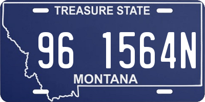 MT license plate 961564N