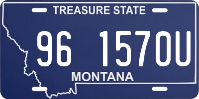 MT license plate 961570U