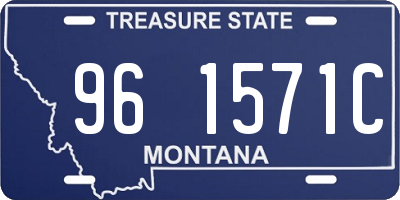 MT license plate 961571C