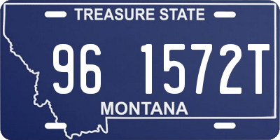 MT license plate 961572T