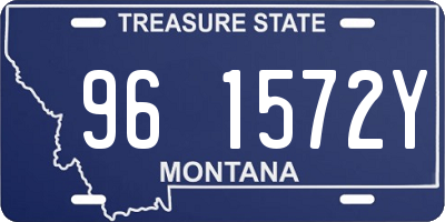 MT license plate 961572Y