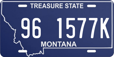 MT license plate 961577K