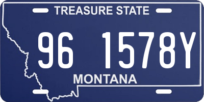 MT license plate 961578Y