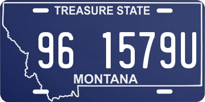 MT license plate 961579U