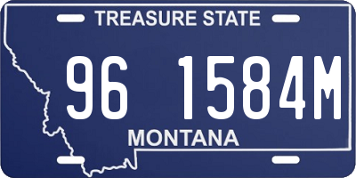MT license plate 961584M