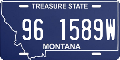 MT license plate 961589W