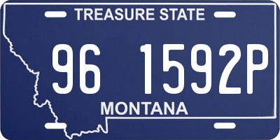 MT license plate 961592P