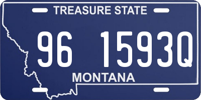 MT license plate 961593Q