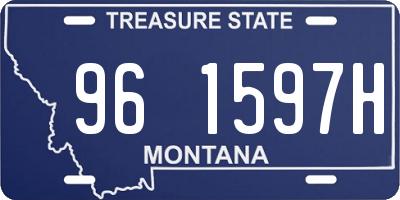 MT license plate 961597H