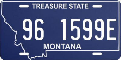 MT license plate 961599E