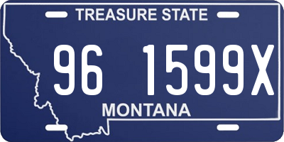 MT license plate 961599X