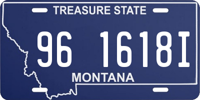 MT license plate 961618I