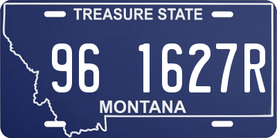 MT license plate 961627R